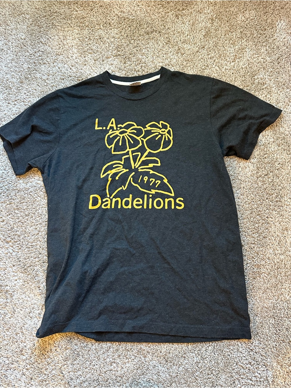 HOMAGE Black and Yellow L.A. Dandelions T Shirt
